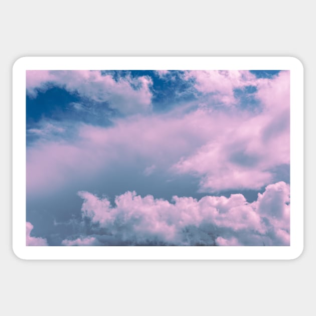 Blue sky with clouds Sticker by Uniquepixx